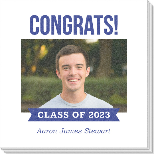 Class of Banner Photo Napkins